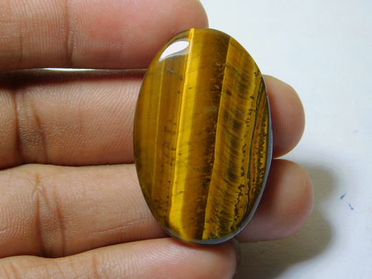100% Natural Yellow Tiger Eye Cabochon Top Quality Jewelry Making Loose Stone Hand Polish Gemstone For 49 Ct X 25 Mm #1271
