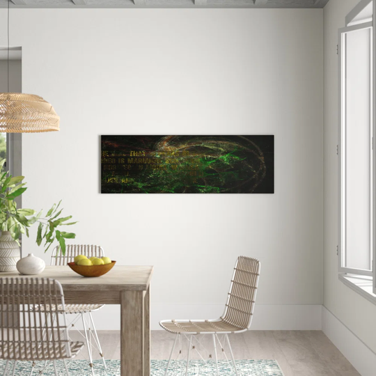 Enigma Panorama Abstract 1010 Graphic Art Print on Canvas