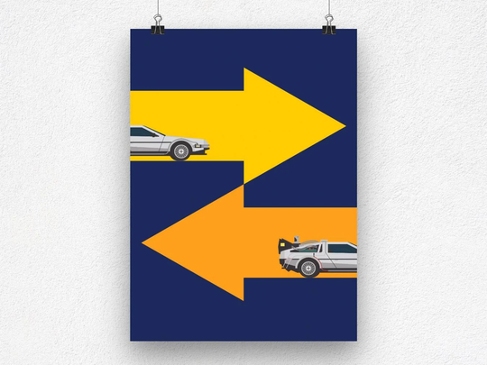 Back To The Future Poster - Wall Decor For Bedroom, Living Room Or Office Film Lovers Graphic Print
