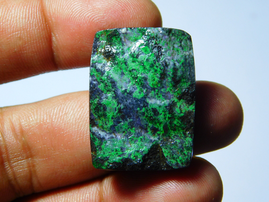 Rare Collection Of Very & Gorgeous Green Uvarovite Druzy High Quality Cabochon, Natural Loose Gemstone 77Cts.(29x21mm