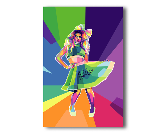 Rupauls Drag Race | Shangela Professional Wpap Style Wall Art Print Queen