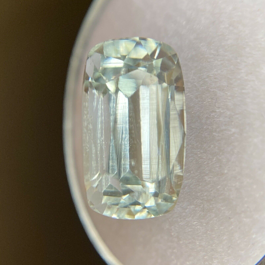 5.98Ct Natural Light Blue Aquamarine Fancy Cushion Cut Loose Gemstone 13.5x7.8mm
