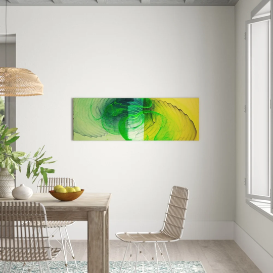 Enigma Panorama Abstract 150 Graphic Art Print on Canvas