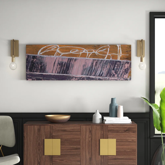 Enigma Panorama Abstract 643 Graphic Art Print on Canvas