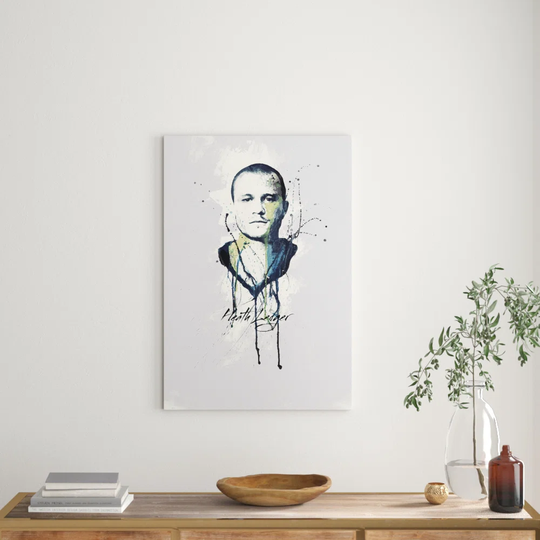 Enigma Heath Ledger Graphic Art Print on Canvas