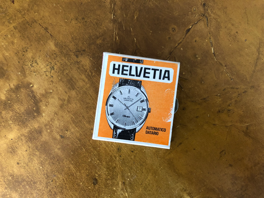 Vintage Match Box, Watch Advertising Helvetia Watches, Small Decorative Box For Decor, Collector Gift Idea