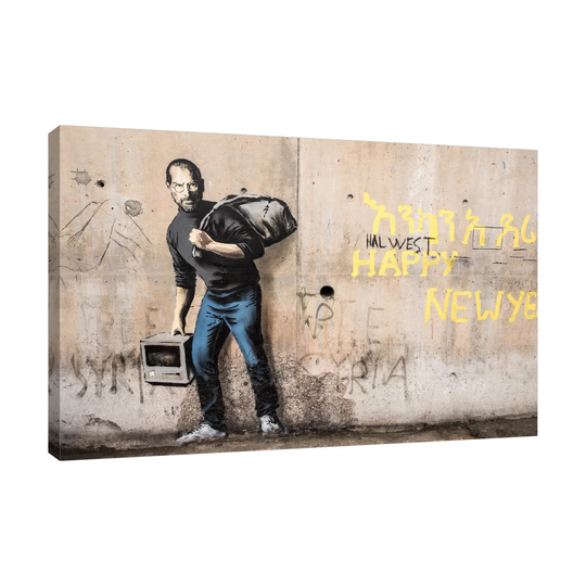 The Son of a Migrant From Syria by Banksy - Wrapped Canvas Graphic Art Print
