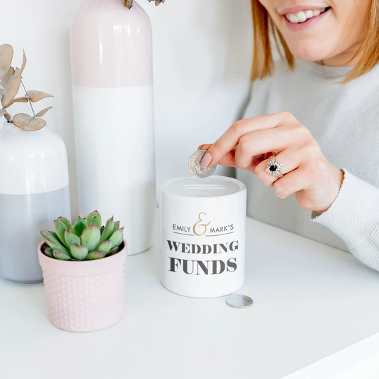 Wedding Money Box - Personalised Funds For Engagement Gift
