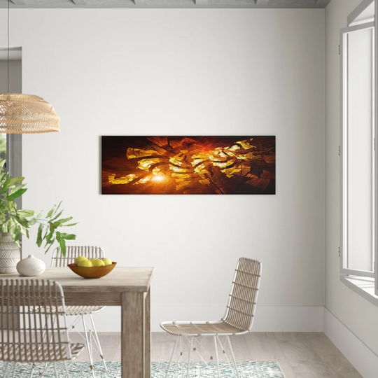 Enigma Panorama Abstract 356 Graphic Art Print on Canvas