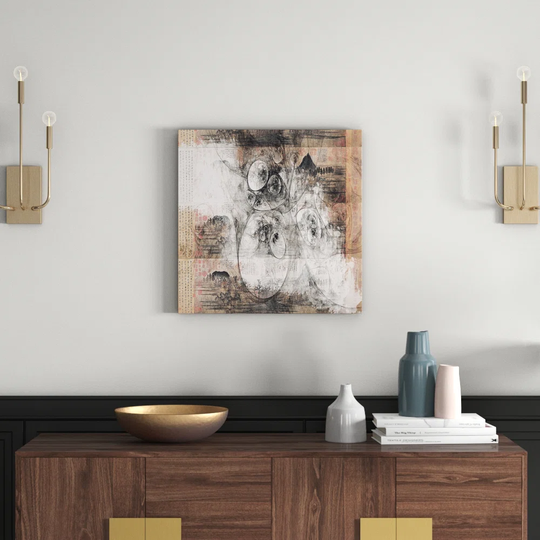 Abstract 500 Graphic Art Print on Canvas