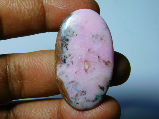Natural Pink Opal Gemstone Gorgeous Cabochon Excellent Quality Loose Stone 46Cts.(44x25mm