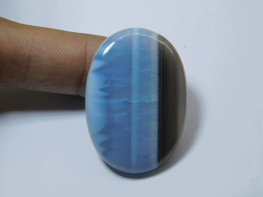 Beautiful Owhyee Blue Opal Gemstone Designer Natural Cabochon Gemstone, Blue Loose Stone For Pendant 48Ct 38x27mm#1011