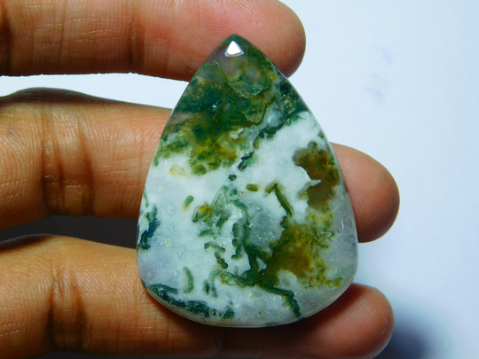 Natural Tree Agate Gemstone, Top Quality Cabochons, Tree Semi Precious, Tree Loose Stone 56Cts.(40x32mm