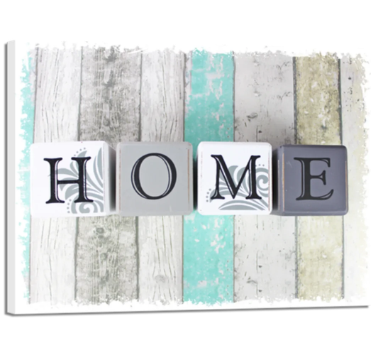 Green Home 'Leinwand Shabby' Graphic Art Print on Canvas