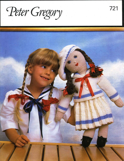Vintage Doll Pattern Approximately 21.1/2