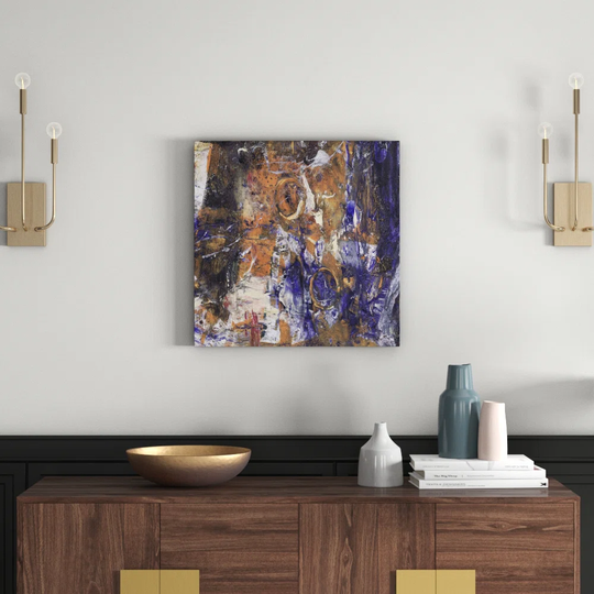 Enigma Abstract 901 Graphic Art Print on Canvas
