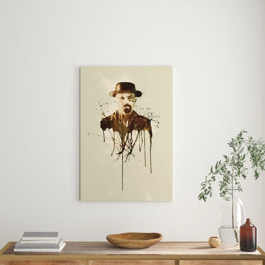 Breaking Bad Walter White Graphic Art Print on Canvas