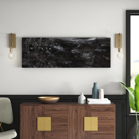 Enigma Panorama Abstract 843 Graphic Art Print on Canvas