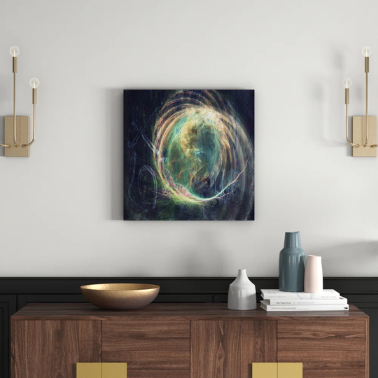 Enigma Abstract 1498 Graphic Art Print on Canvas