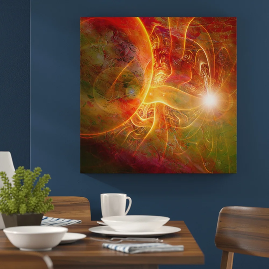 Abstract 497 Graphic Art Print on Wrapped Canvas