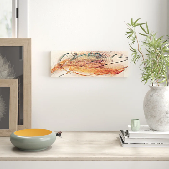 Enigma Panorama Abstract 1420 Graphic Art Print on Canvas