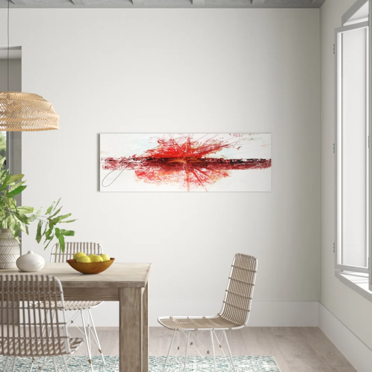 Abstract 776 - Wrapped Canvas Panoramic Graphic Art Print on Canvas
